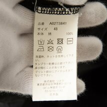 【1円スタート】MAISON MIHARA YASUHIRO ミハラヤスヒロ アシンメトリー半袖カットソー Tシャツ トップス 綿100％ ブラック 黒 48 日本製_画像8