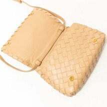 【1円スタート】Bottega Veneta ボッテガ・ヴェネタ イントレチャート 2way ショルダーバッグ クラッチバッグ ナチュラル ベージュ レザー_画像7