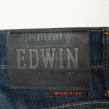 EDWIN エドウィン サイズ29 デニムパンツ ダメージ加工 コットン混 ボンディング生地 インディゴ 青/ブルー メンズ カジュアル アメカジ_画像8