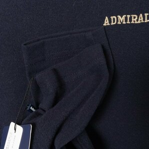 タグ付き 未使用 ADMIRAL アドミラル 微起毛 ハイネック 長袖Tシャツ トップス カットソー Lサイズ アクリル ネイビー 紺 カジュアル 秋冬の画像4