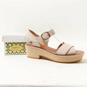 a..... san sandals shoes ankle strap L size suede style gray ju series casual ga- Lee clean . lady's shoes 