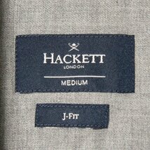 メール便◯ HACKETT LONDON ハケットロンドン サイズM 長袖 シャツ チェック柄 チャコール系 コットン100％ メンズ カジュアル トップス_画像5