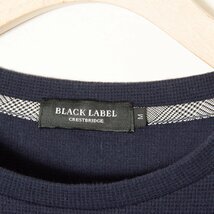 【1円スタート】メール便○ BLACK LABEL CRESTBRIDGE クレストブリッジ クルーネック半袖カットソー トップス 綿100％ ネイビー 紺 M_画像4