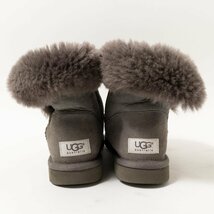 【1円スタート】UGG アグ 5803 BAILEY BUTTON ベイリーボタン ムートンブーツ スエード シープスキン グレー 23cm レディース 定番 秋冬_画像5