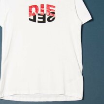 メール便◯ DIESEL ディーゼル サイズM 半袖 Tシャツ クルーネック プルオーバー ロゴプリント 白/ホワイト メンズ 春夏 カジュアル_画像4