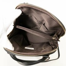 SAC サック SAC Unit 2way ショルダーバッグ トートバッグ 肩掛け リュックサック ブラック 黒 合成皮革 レディース ダブルファスナー開閉_画像9