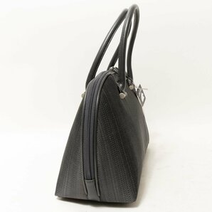 Speranza スペランツァ ハンドバッグ ダークグレー シルバ レザー ホースヘアー レディース 手さげ シンプル きれいめ bag 鞄 かばんの画像4