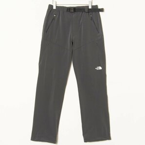 【1円スタート】THE NORTH FACE ノースフェイス NB31505 ストレッチナイロンパンツ ウエストゴム＆ベルト トレッキング アウトドア 灰色 Lの画像1