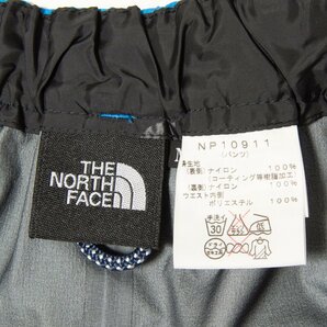 【1円スタート】THE NORTH FACE ノースフェイス NP10911 レインテックス 撥水ナイロン上下セット レインウェア アウトドア 青 M メンズの画像10