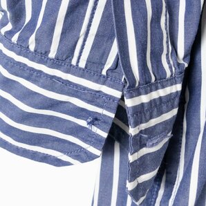 BEAUTY&YOUTH UNITED ARROWS 七分袖シャツワンピース ビューティ＆ユース ブルー ストライプ カジュアル ロング丈 綿 コットン100％ 日本製の画像9