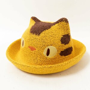 ジブリ グッズ となりのトトロ ちぃぼうしシリーズ 猫バス 50cm ゴム付き イエロー 黄色 キッズ 子供 可愛い 帽子 お出掛け 夏 暑さ対策