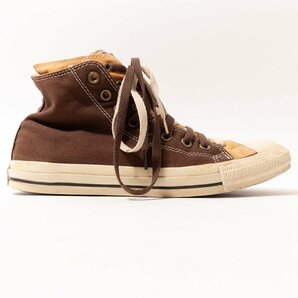 CONVERSE スニーカー コンバース ハイカット バイカラー ダークブラウン キャメル カジュアル オシャレ シューズ 靴 メンズ 紳士 28.5cmの画像1