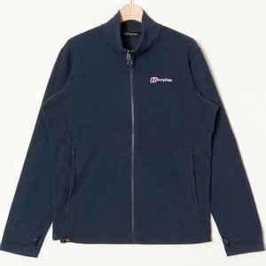 【1円スタート】berghaus バーグハウス スタンドカラーフリースジャケット アウター カジュアル ベーシック アウトドア 紺 メンズ L