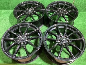 G-speed 17インチアルミホイール 7.0J ＋50 5H PCD100 4本セット O1-1 YM