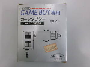 未使用品 任天堂 純正品 NINTENDO GAME BOY専用 カーアダプター VG-01 12V車専用