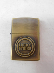 大雅堂4130　ZIPPO ジッポーライター LUCKY STRIKE ラッキーストライク ZIPPO　マット加工　立体　中古品　越前蔵うぶだし