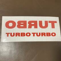 色変更可能　反転・正転　大・小セット　ターボ ステッカー　カー　デカール TURBO　ダイハツ　ホンダ　スバル_画像5