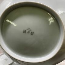 ★ML10413-2★ 未使用 深川製磁 採み草 楕円平鉢　小皿揃 5枚 食器 和食器_画像3