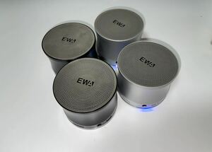 通電確認済 Bluetoothスピーカー EWA A109pro 4個セット 小型 ワイヤレス ポータブル コンパクト スピーカー ブラック 黒 シルバー