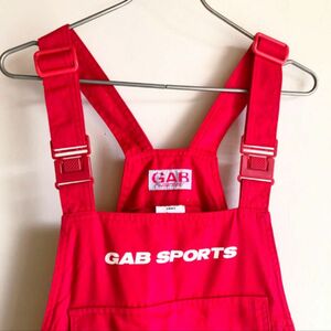 ビンテージ GAB SPORTS WINGS ツナギ オーバーオール モータースポーツ 赤色