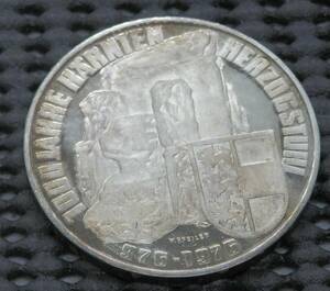 オーストリア　100シリング銀貨　1976年　プルーフ　23.87ｇ　36.0㎜×2.4㎜