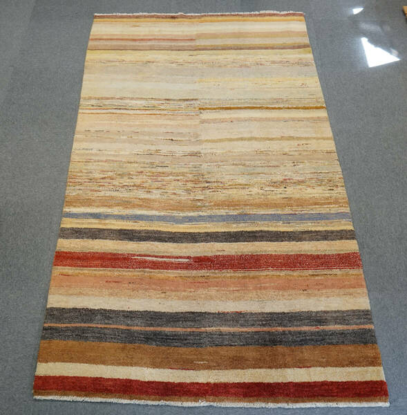 手織りギャッベ size:256×150cm 手織り絨毯