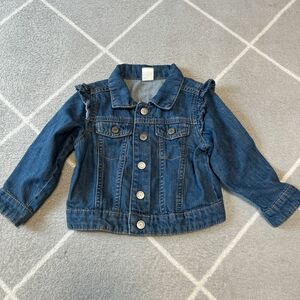 デニムジャケット ジャケット アウター 子供服 長袖　H&M 90cm デニム　美品　12-18m