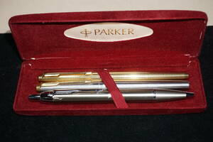 美品”K14.PARKER.万年筆・ボールペン”３本組