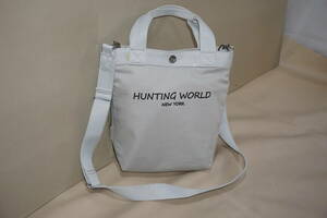 未使用”HUNTING WORLD布地ショルダーバッグ”