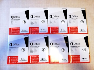 【正規品】Microsoft Office Home and Business 2013 OEM版 プロダクトキー　開封品８個セット