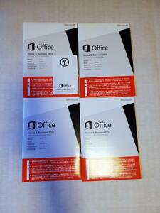 【正規品】Microsoft Office Home and Business 2013 OEM版 プロダクトキー　開封品4個セット