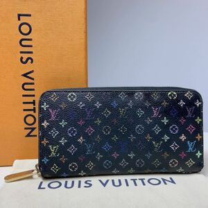 A027【美品】LOUIS VUITTON ルイヴィトン モノグラム マルチカラージッピーウォレット ラウンドファスナー 長財布 M60243/CA0170