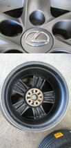 【レクサス　LS460　600ｈ】19X8.0J INSET+35 5/120 LEXUS純正　【マッドブラック塗装】メッキLEXUSセンターキャップ　入替歓迎　来店対応_画像10