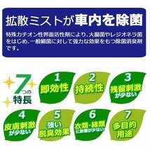 ◆送料無料(定形外)◆ 消臭剤 自動車用 デオテック グリーンシャワー 業務用 150mL ワンプッシュ 車内ミストスプレー◇ 除菌消臭剤P812_画像3