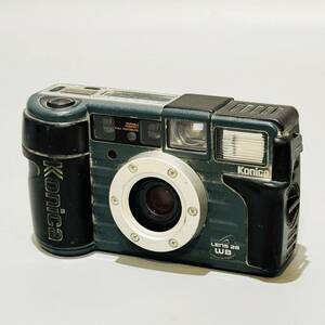 甲YZ4371　簡易クリーニング済　動作確認済　防水　防塵　耐ショック　コニカ　Konica　現場監修　LENS 28 WB　コンパクトフィルムカメラ