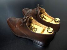 美品 使用回数少 クロケット＆ジョーンズ 8E CROCKETT&JONES 「TALBOT」 Uチップ ドレスシューズ 箱付 8390_画像9