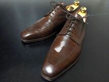 美品 使用回数少 クロケット＆ジョーンズ 8E CROCKETT&JONES 「TALBOT」 Uチップ ドレスシューズ 箱付 8390_画像4