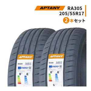 2本セット 205/55R17 2023年製造 新品サマータイヤ APTANY RA305 205/55/17