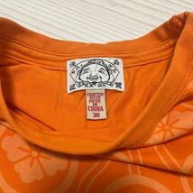 EVISU エヴィス　家紋　Tシャツ オレンジ　サイズ38_画像4