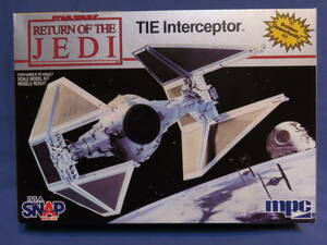 mpc タイ インターセプター star wars スターウォーズ ジェダイの復讐 return of the jedi プラモデル tie interceptor snap model kit