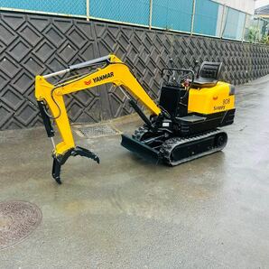 ★YANMAR★ヤンマーB08★ミニユンボ★ミニショベル★ハサミ／バケット★850hr★シート新品★パターン切り替えありの画像4