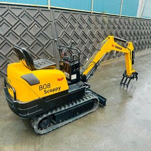 ★YANMAR★ヤンマーB08★ミニユンボ★ミニショベル★ハサミ／バケット★850hr★シート新品★パターン切り替えありの画像3