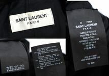 国内正規品 17年 SAINT LAURENT Paris エディ期 2B テーラードジャケット 482493 Y239W サンローランパリ シングルブレザーブラック 46 S-9_画像8