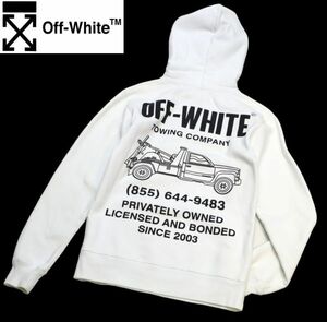 RARE OFF-WHITE×THE PARKING GINZA スウェットパーカー オフホワイト ザ パーキング銀座 fragment 藤原ヒロシ SWEAT FOODIE 白 XS JK-22