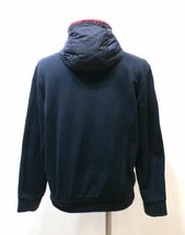 ★ 国内正規品 PRADA SPORT MEN LOGO ナイロン切替 スウェットジップアップパーカー プラダスポーツ SWEAT PARKER フーディー ネイビー M_画像8