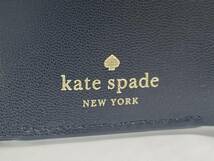 N34960 ★美品★ Kate spade ケイトスペード 三つ折り財布 NEW YORK ニューヨーク レザー レディース 小銭入れ有 ツートンカラー_画像9