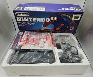 K517 Nintendo64 ニンテンドウ64 任天堂 通電確認済み 本体 コントローラー ケーブル 箱 説明書 付属 NUS-001 ニンテンドー64 中古品