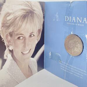 N35398 DIANA MEMORIAL COIN PRINCESS OF WALES FIVE POUNDS 1961-1997 ダイアナ メモリアルコイン アンティーク 外国コイン ダイアナ妃の画像1