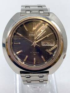 S4584B 稼働品 SEIKO 5ACTUS 7019-7020 セイコー ファイブアクタス デイデイト メンズ 時計 腕時計 黒文字盤 自動巻き