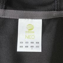 adidas NEO/アディダス ネオ パーカー ジャージ フルジップ 黒 oサイズ_画像9
